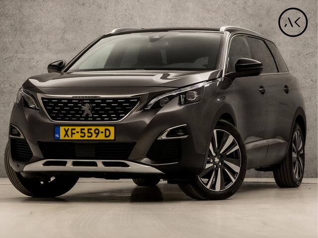 Peugeot 5008 1.6 PureTech GT-Line 7 Persoons 181Pk Automaat (PANORAMADAK, APPLE CARPLAY, GROOT NAVI, FOCAL AUDIO, ADAPTIVE CRUISE, LEDER, SPORTSTOELEN, 360 CAMERA, KEYLESS, GETINT GLAS, TREKHAAK, NIEUWSTAAT)