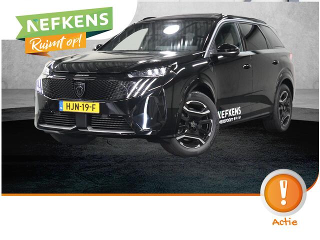 Peugeot 5008 e-5008 GT 73 kWh 210PK | AppleCarPlay/AndroidAuto | Adaptive Cruise Control | Schuifkanteldak | 360'Camera | Alcantara/Leer | Sfeerverlichting | Virt.Cockpit | Keyless | Elektrische Klep | Isofix | Privacy Glass |
