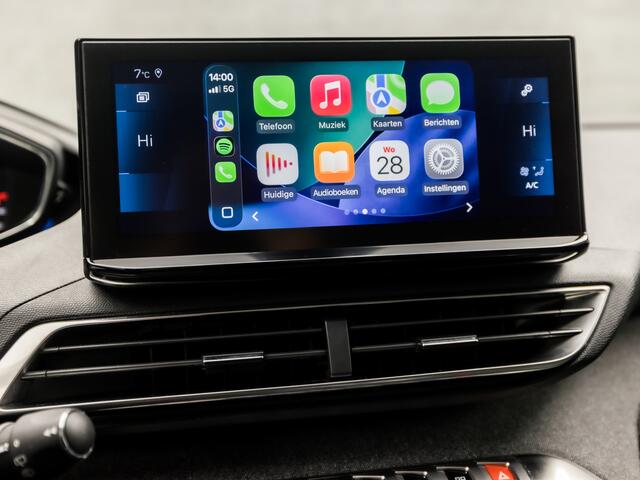 Peugeot 5008 1.2 PureTech Allure Sport 7 Peroons (APPLE CARPLAY, GROOT NAVI, 360 CAMERA, LEDER, STOELVERWARMING, SPORTSTOELEN, GETINT GLAS, ELEK ACHTERKLEP, LANE ASSIST, NIEUWSTAAT)