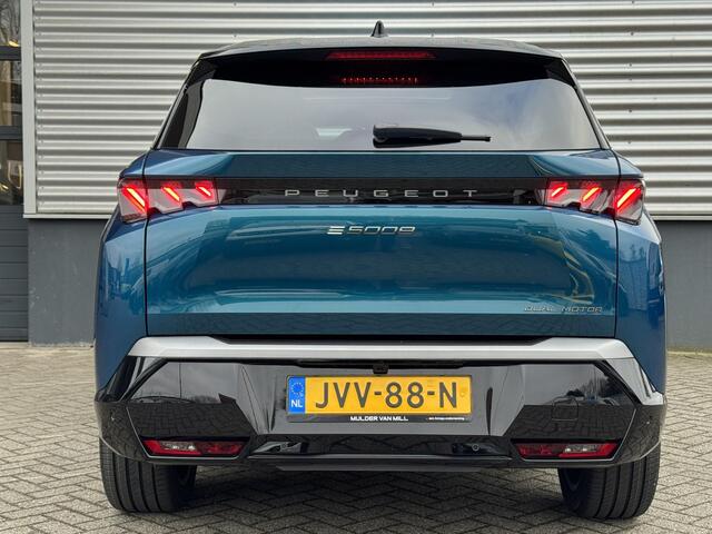 Peugeot 5008 e-5008 Launch Edition EV Dual Motor 73kWh 325pk | 4X4 | ALCANTARA | MASSAGE | PANO | 360° CAMERA | NAVI | ADAPTIVE CRUISE |