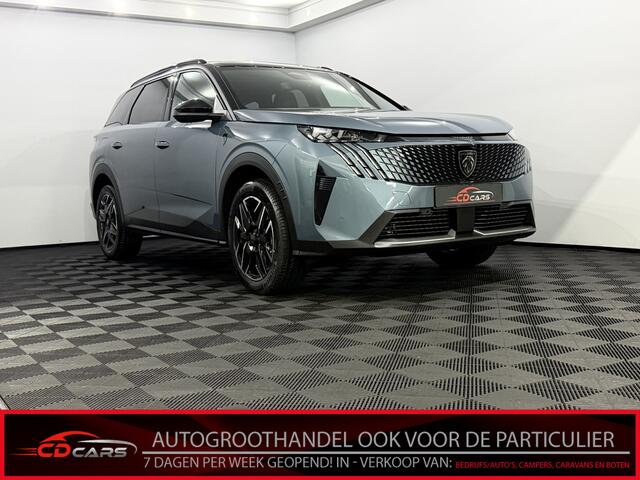Peugeot 5008 1.2 Hybrid 145 GT 7P Camera, Half leder, Navi, Apple carplay, Rijstrook correctie, Elektrische achterklep, Cruise control, 2 jaar garantie