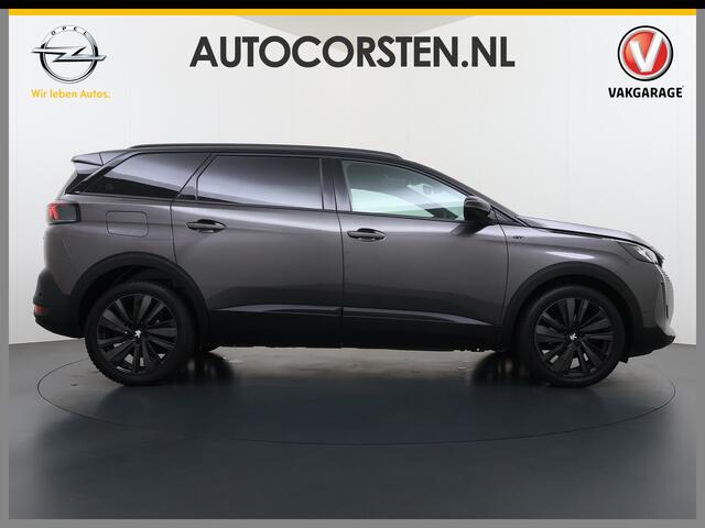 Peugeot 5008 131PK GT 7-Persoons Adap.Cruise 360°Camera 3D-Navi Ecc Apple Carplay Android Auto Keyless Black Pack Pdc Regen-Lichtsensor Privacy Glas Lmv Full-Led Isofix DAB Bluetooth Lane Assist Dodehoekdetectie 1e Eigenaar Dealeronderhouden Origineel Nederlandse Auto