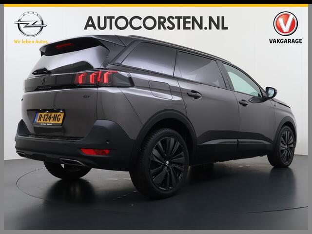 Peugeot 5008 131PK GT 7-Persoons Adap.Cruise 360°Camera 3D-Navi Ecc Apple Carplay Android Auto Keyless Black Pack Pdc Regen-Lichtsensor Privacy Glas Lmv Full-Led Isofix DAB Bluetooth Lane Assist Dodehoekdetectie 1e Eigenaar Dealeronderhouden Origineel Nederlandse Auto