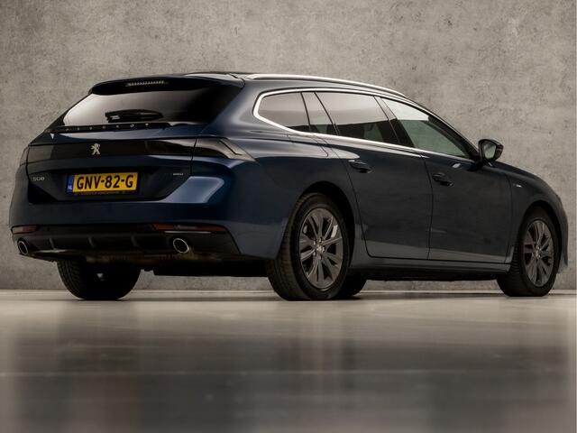 Peugeot 508 SW 1.6 HYbrid Deluxe Sport 225Pk Automaat (APPLE CARPLAY, GROOT NAVI, 360 CAMERA, LEDER, ADAPTIVE CRUISE, SPORTSTOELEN, ELEK ACHTERKLEP, GETINT GLAS, KEYLESS, NIEUWSTAAT)