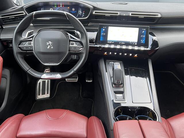 Peugeot 508 1.6 180 pk Automaat GT Line Navigatie Trekhaak Panoramadak Nappa Leer Elek Stoelen Camera Focal Audio Carplay Getint Glas