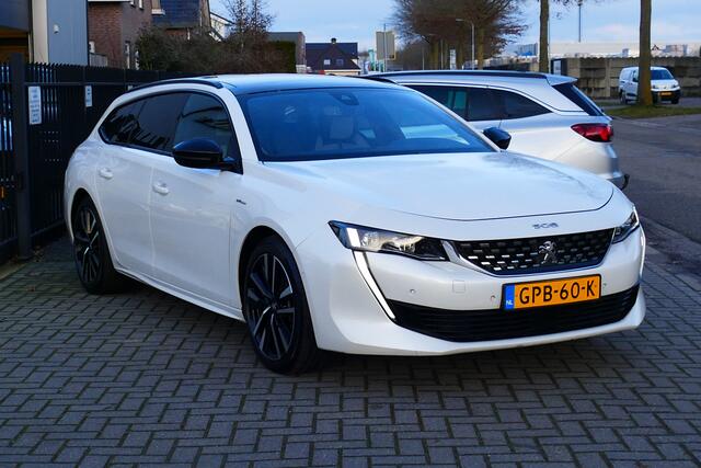 Peugeot 508 SW 1.6 180pk HYbrid GT. Panodak, Half Leer, StoelVerw, Camera, 18"LMV, Haak 1340kg