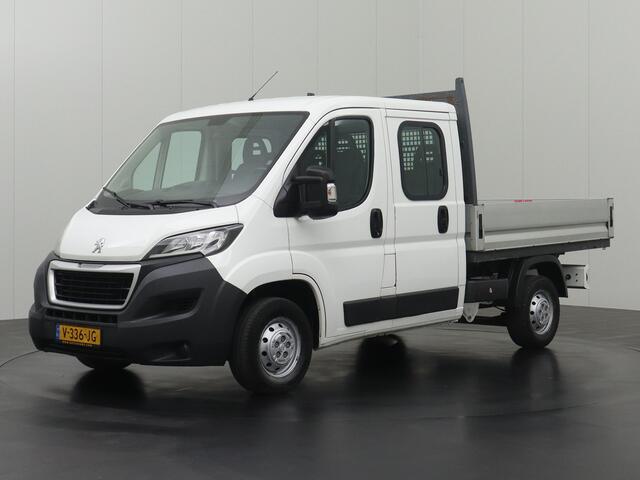 Peugeot BOXER 2.0BlueHDI Dubbele Cabine Open Laadbak | 7-Persoons | Trekhaak | Airco