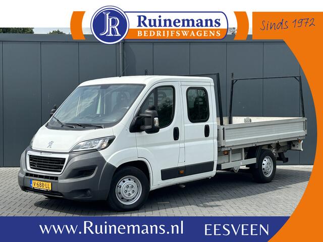 Peugeot BOXER 2.0 164 PK EURO 6 / PICK UP / OPEN LAADBAK / 49.917KM !! / 1e EIG. / 7-PERS DUBBELE CABINE / TREKHAAK / AIRCO / BLUETOOTH