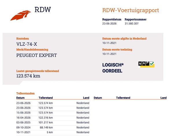 Peugeot EXPERT 2.0 BlueHDI 120 pk L3 Lang - Trekhaak - Cruise
