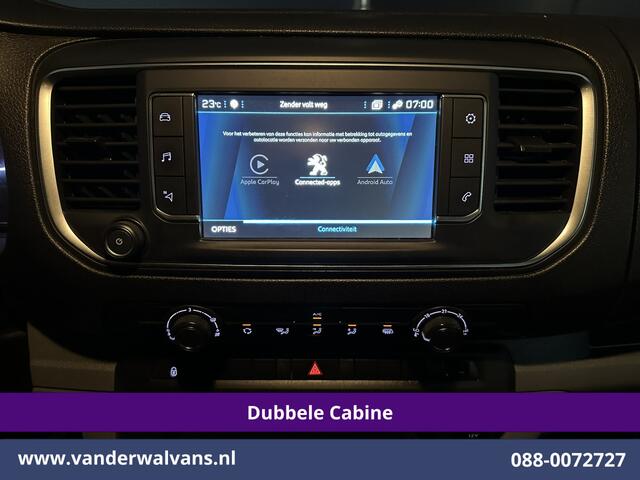Peugeot EXPERT 2.0 BlueHDI 123pk L3H1 Dubbele Cabine Euro6 Airco | 5-Zits | Camera | Navigatie | Apple Carplay Android Auto, Cruisecontrol, 2500kg Trekhaak, Parkeersensoren