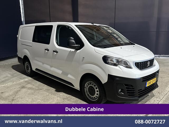 Peugeot EXPERT 2.0 BlueHDI 123pk L3H1 Dubbele Cabine Euro6 Airco | 5-Zits | Camera | Navigatie | Apple Carplay Android Auto, Cruisecontrol, 2500kg Trekhaak, Parkeersensoren