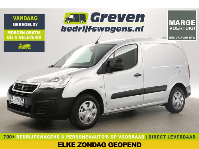 Peugeot PARTNER 122 1.6 BlueHDi 75 L1H1 | MARGE! | Airco Cruise Carplay Navigatie Parkeersensoren Schuifdeur Elektrpakket