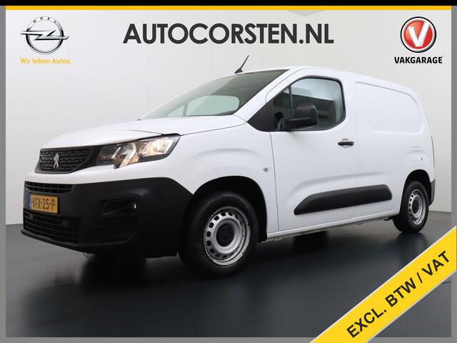 Peugeot PARTNER 1.5 BlueHDI Premium Euro 6 Navi PDC Apple Carplay Android Mirror-Link Airco Cruise Control Bluetooth Led PDC Connected services Betonplex Lat om Lat betimmering Schuifdeur Wifi 1e Eigenaar Euro 6