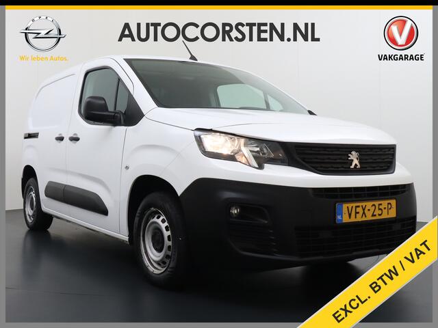 Peugeot PARTNER 1.5 BlueHDI Premium Euro 6 Navi PDC Apple Carplay Android Mirror-Link Airco Cruise Control Bluetooth Led PDC Connected services Betonplex Lat om Lat betimmering Schuifdeur Wifi 1e Eigenaar Euro 6