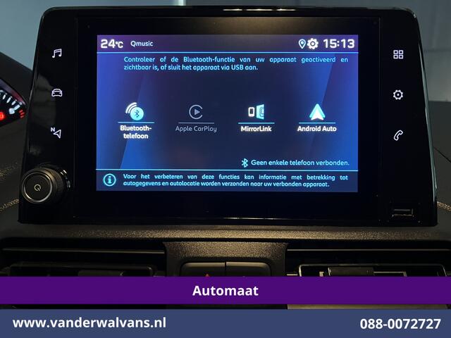 Peugeot PARTNER 1.5 BlueHDI Premium 131pk Automaat L1H1 Inrichting Euro6 Airco | Apple Carplay | Android Auto | Cruisecontrol, Parkeersensoren