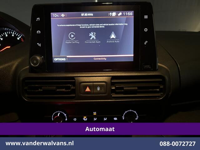 Peugeot PARTNER 1.5 BlueHDI 131pk Automaat L1H1 Euro6 Airco | 3-Zits | Navigatie | Apple Carplay Android Auto, Parkeersensoren