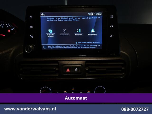 Peugeot PARTNER 1.5 BlueHDI Premium 131pk Automaat L1H1 Inrichting Euro6 Airco | Apple Carplay | Cruisecontrol Android Auto, Parkeersensoren, Achterklep