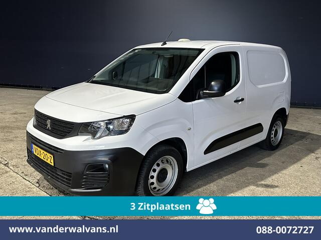 Peugeot PARTNER 1.5 BlueHDI 102pk L1H1 Euro6 Airco | 3-Zits | Apple Carplay | Trekhaak | Cruisecontrol Android Auto, Parkeersensoren, Bijrijdersbank