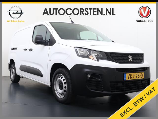 Peugeot PARTNER 1.5HDI 102PK Lang 3D-Navi Airco Apple Carplay Android Auto Cruise Control Pdc Premium Bluetooth DAB Tussenwand Schuifdeur Achterdeuren Euro 6 1e Eigenaar Dealeronderhouden Origineel Nederlandse Auto
