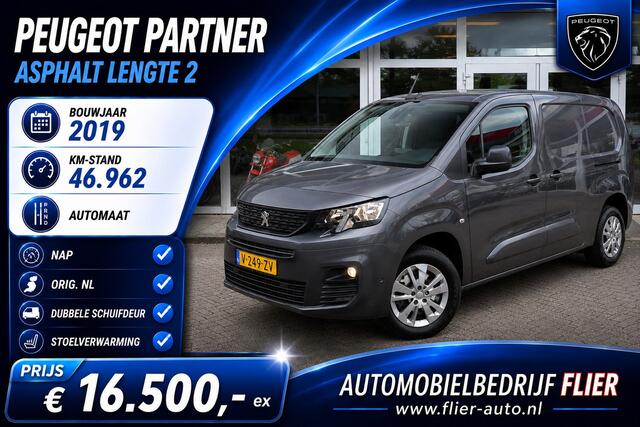 Peugeot PARTNER 1.5 BlueHDI Asphalt Long L2 | 2X SD | LM | Camera | PDC | StoelVW | Orig. NL | NAP |