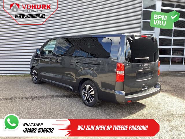 Peugeot Traveller e-Traveller L3 75kWh 348 km WLTP LED/ Snellader/ Pano/ 8 pers/ Adapt.Cruise/ Leder/ 2x Elek.Schuif/ Elek.stoelen/ Massage stoelen/ Stoelverw./ Stuurverw./ Carplay/ Navi/ Camera/ PDC/ LMV/ Climate