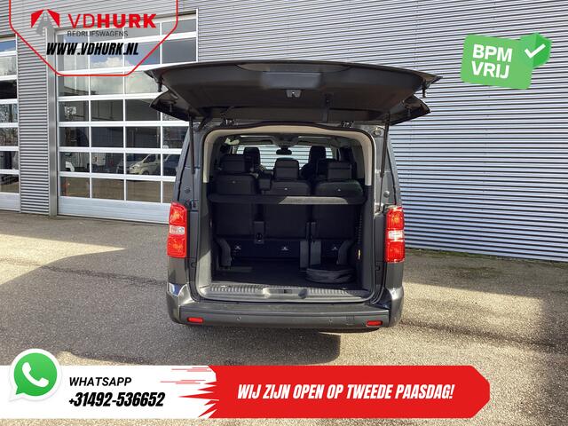Peugeot Traveller e-Traveller L3 75kWh 348 km WLTP LED/ Snellader/ Pano/ 8 pers/ Adapt.Cruise/ Leder/ 2x Elek.Schuif/ Elek.stoelen/ Massage stoelen/ Stoelverw./ Stuurverw./ Carplay/ Navi/ Camera/ PDC/ LMV/ Climate