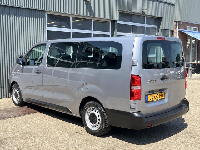Peugeot Traveller 1.5 BlueHDi 120pk Airco Cruise controle Navigatiesysteem 8-Persoons Parkeerhulp achter Apple carplay 1e eigenaar Euro 6 Bpm en Btw vrij Personenbus Kombi Combi Tourer Passenger Taxi Groepsvervoer