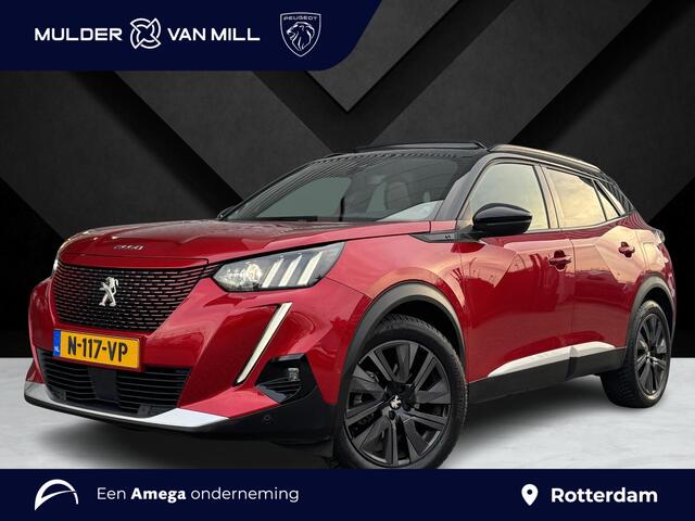 Peugeot e-2008 GT Pack 50kWh EV 136pk AUTOMAAT | SCHUIF/KANTELDAK | ALCANTARA | STOELVERW. | NAVI | KEYLESS | CAMERA | 18" 'EVISSA' | ADAPTIVE CRUISE