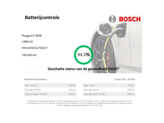 Peugeot e-2008 GT 50 kWh - Pano, Digitaal Cockpit, Carplay, Camera, Leer, Stoelverw. SOH 94%