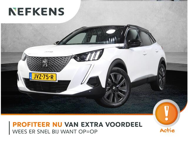 Peugeot e-2008 EV GT 50 kWh 136PK | 3 FASE | AppleCarplay/Android Auto | Schuifkanteldak | Stof/LEER | 18"LMV | Camera | AUTOMAAT | Keyless | Cruise Control | Climate Control | Camera | FULL LED | Sfeerverlichting | Isofix | Privacy Glass |
