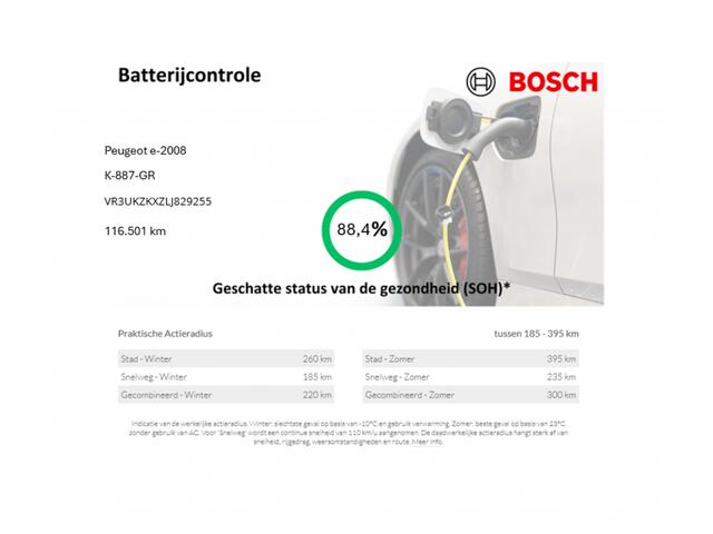 Peugeot e-2008 GT 50 kWh - Digitaal Cockpit, Carplay, Navi, Cruise, Camera, Leer, Stoelverw. SOH 88,4%