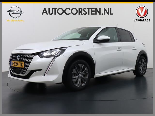 Peugeot e-208 EV Allure Pack 50kWh Apple Carplay Android Auto Camera Navi Stoelverwarming DAB+ Keyless Regen/Lichtsensor Lmv 16" Led Bluetooth Rijstrooksensor met correctie Verkeersbord detectie Fase 3 Laden 19 euro belasting per 3 maanden nieuwprijs ¤ 33.500 euro