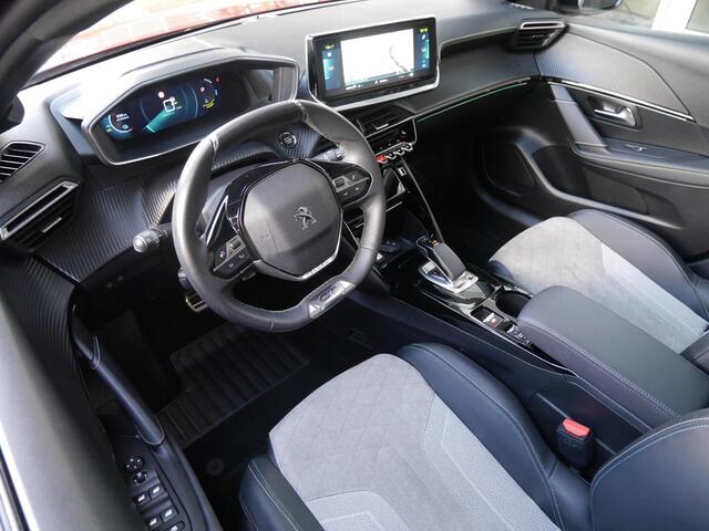 Peugeot e-208 EV GT Pack 50 kWh | 3 Fase | Stoelverwarming | Adaptive cruise control | Panoramadak | Keyless entry en start | Parkeersensoren voor en achter | Draadloze telefoonlader