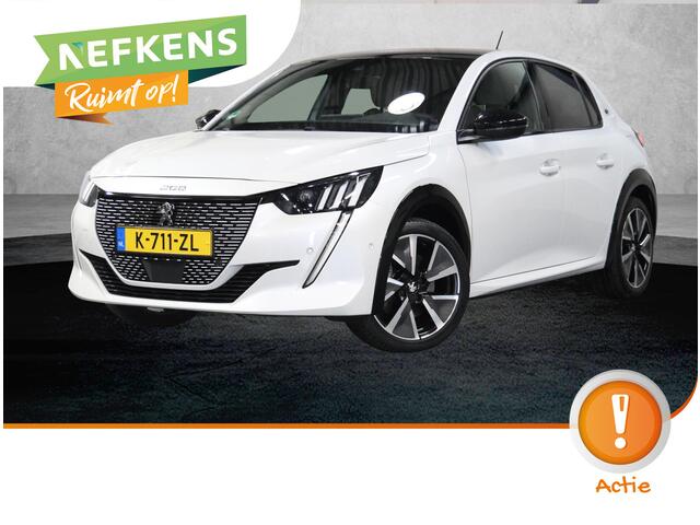 Peugeot e-208 EV GT Pack 50 kWh 136PK | AppleCarPlay/AndroidAuto | Alcantara/Leer | Adaptive Cruise Control | Climate Control | Camera | Digitale Cockpit | Navigatie | FULL LED | Privacy Glass | TwoTone | Stoelverwarming | Parkeersensoren |