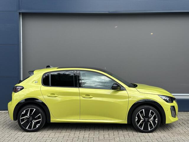 Peugeot e-208 EV GT 51 kWh 156 PK | Automaat | 1e Eigenaar | Panoramadak | Alcantara Stoelen met Verwarming en Massage | Navigatie | Adaptieve Cruise Control | 360 Graden Camera | Full LED Verlichting | 400 Km WLTP Range | 17" Lichtmetalen Velgen | Parkeersensoren V+A 