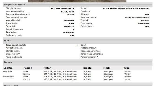 Peugeot e-208 EV Active Pack 50 kWh / 100KW / Navigatie / Airco-ecc./ Pdc. / Radio multimedia