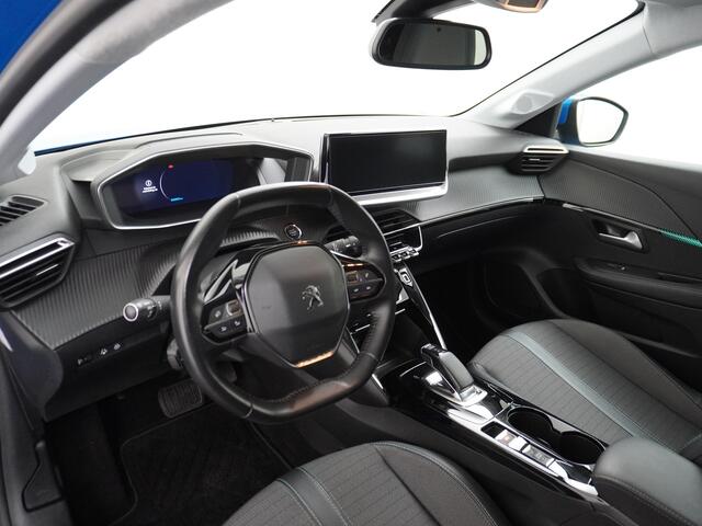 Peugeot e-208 EV 50kWh Adaptive-Cruise Apple Carplay Android Cruise Keyless Led PDC Allure Dab Lmv 16" Bluetooth Regensensor Rijstrooksensor Verkeersbord detectie