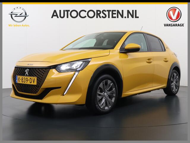 Peugeot e-208 EV 50kWh Navi 360°Camera Apple Carplay Android 1/2 Leer Ecc Cruise Control Allure SOH 90% Lmv 16" Led lane Assist DAB Bluetooth Regen-Lichtsensor Isofix Keyless 1e Eigenaar Origineel Nederlandse Auto