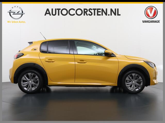 Peugeot e-208 EV 50kWh Navi 360°Camera Apple Carplay Android 1/2 Leer Ecc Cruise Control Allure SOH 90% Lmv 16" Led lane Assist DAB Bluetooth Regen-Lichtsensor Isofix Keyless 1e Eigenaar Origineel Nederlandse Auto