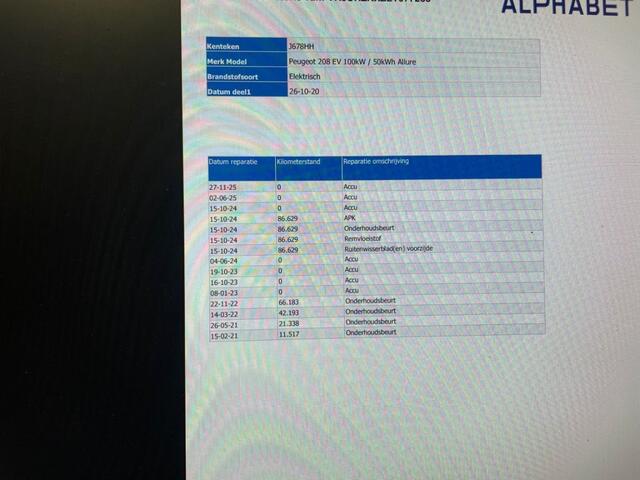 Peugeot e-208 Allure 50 kWh - Digital Cockpit, Carplay, Navi, Cruise, Half Leer, Camera