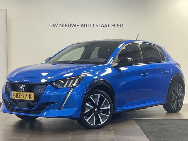 Peugeot e-208 GT EV 3-FASEN 50kWh 136pk | PANODAK | STOELVERW. | DODEHOEKBEW. | WARMTEPOMP | CAMERA | NAVI | DAB+ | CLIMA | CRUISE
