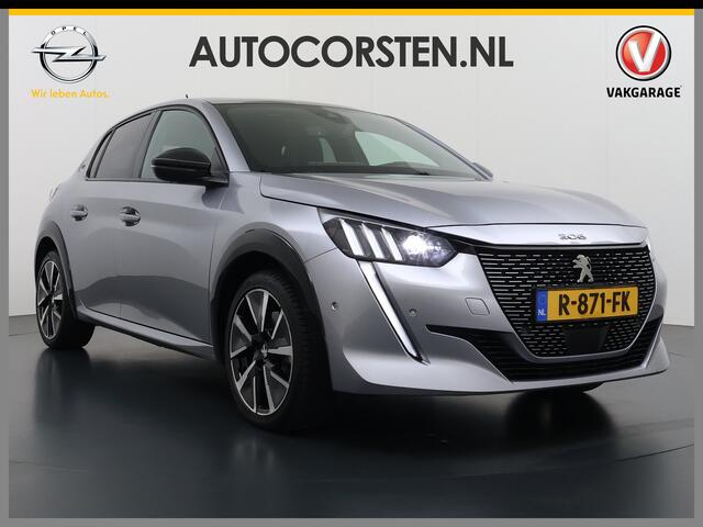 Peugeot e-208 EV GT 350 50kWh Navi Ecc 360°Camera Panoramadak Apple Carplay Android Auto Adap.Cruise Stoelverwarming Privacy Glas DAB+ Bluetooth Keyless Dodehoekdetectie 1e Eigenaar Origineel Nederlandse Auto Dealeronderhouden