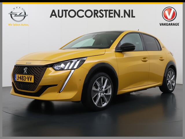 Peugeot e-208 EV GT 350 50kWh Navi Ecc 360°Camera Panoramadak Apple Carplay Android Auto Adap.Cruise Stoelverwarming Privacy Glas DAB+ Bluetooth Keyless Dodehoekdetectie 1e Eigenaar Origineel Nederlandse Auto Dealeronderhouden