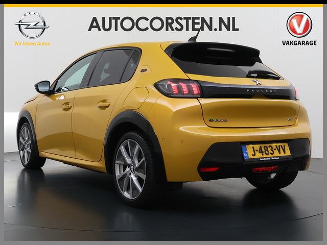 Peugeot e-208 EV GT 350 50kWh Navi Ecc 360°Camera Panoramadak Apple Carplay Android Auto Adap.Cruise Stoelverwarming Privacy Glas DAB+ Bluetooth Keyless Dodehoekdetectie 1e Eigenaar Origineel Nederlandse Auto Dealeronderhouden