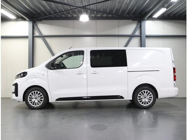 Peugeot e-Expert EV L3 DC 50 kWh | VOORRAAD| Dubbelle cabine | Navigatie | stuur en stoelverwarming | Hout afwerking laadruimte |