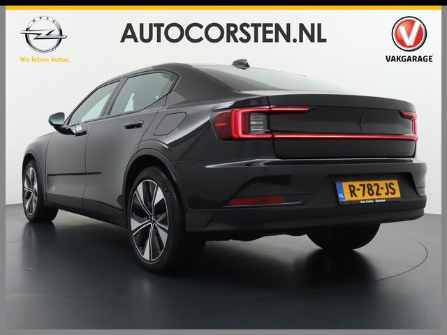 Polestar 2 Long Range 78 kWh Sleutelloos (GSM-sleutel) Adaptive-Cruise Carplay Android 360-Camera 19"LM Led-Pixel-Lamp WiFi PDC-a+v Park-Assist System-Home-Link Elektr.Klep Google Maps E Phone-Connect.Stoel-Verwarmd 1500kg-trekvermogen OnePedal drive Licht+Zichtpakk