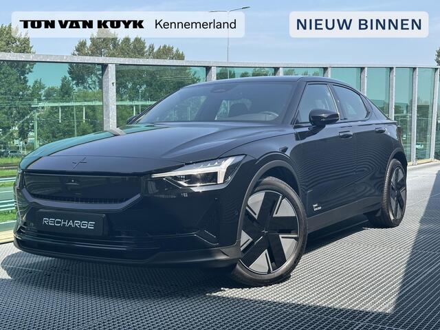 Polestar 2 Long Range Single Motor 82 kWh / Verwarmde stoelen voor + achter + stuur / 360 camera / BLIS / Carplay / Elek. achterklep /