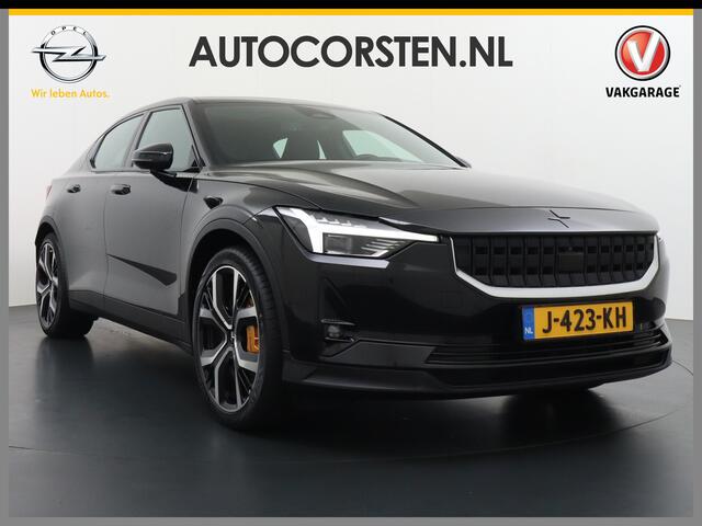 Polestar 2 78kWh 408PK PERFORMANCE 0-100 4,7sec. SOH 92,82% Long Range Trekhaak Pano-dak Elektr.Stoel+verwarmd Stuurverward (semi-)-AutoPilot AWD GSM-Sleutel (Digital-Key) Harman-Kardon Dual Motor 20" Adap.Cruise Ohlins-dempers Brembo-Remmen Apple Carplay Android Au