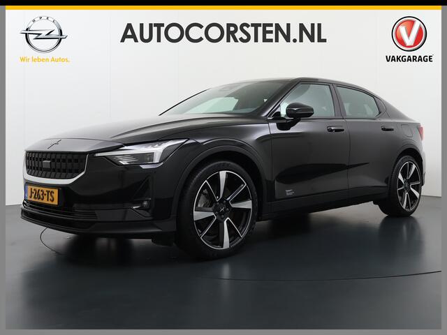 Polestar 2 AUT. 408 pk 0-100 4,7Sec AWD Long Range Dual Motor 78kWh Pano-Dak Electr.Stoelen+Geheugen+Verwarmd+Achterbank+Stuur Adaptive-Cruise Carplay Android 360°Camera 20"Lmv Led-Adaptief WiFi PDC Park-Assist System-Home-Link Elektr.A.Klep Google Maps ECC Apps SOH