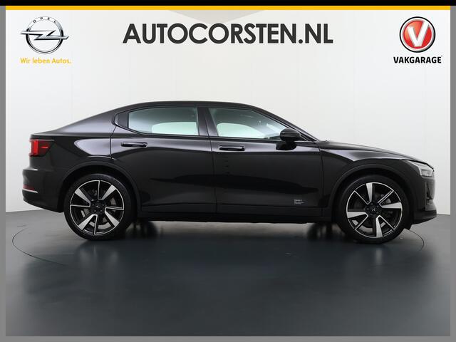 Polestar 2 AUT. 408 pk 0-100 4,7Sec AWD Long Range Dual Motor 78kWh Pano-Dak Electr.Stoelen+Geheugen+Verwarmd+Achterbank+Stuur Adaptive-Cruise Carplay Android 360°Camera 20"Lmv Led-Adaptief WiFi PDC Park-Assist System-Home-Link Elektr.A.Klep Google Maps ECC Apps SOH